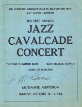 1960 Milwaukee Auditorium - Jazz Cavalcade Concert with Duke Ellington Band 